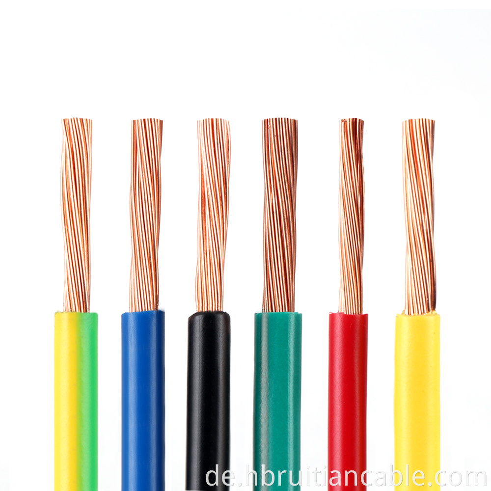 PVC isolierte PVC-Kabel (Einzelkern)/BV/BVV/BLV/BVR